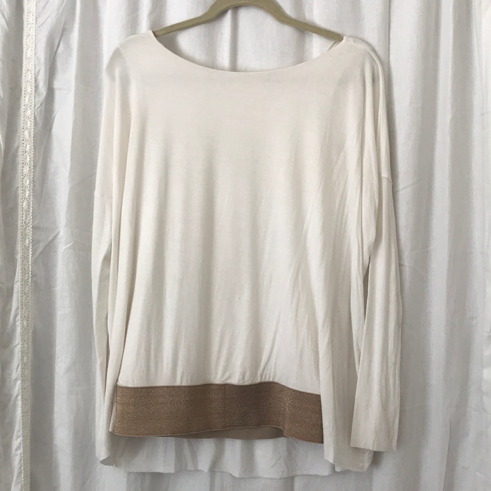 Gold Banded Sweater